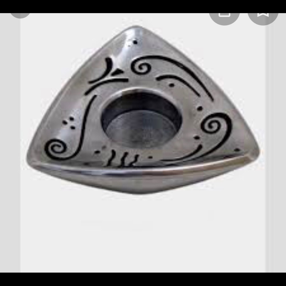 LENOX Spyro Candle Holder Silver Metalware